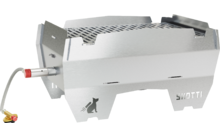 Barbecue Feu De Camp Origin Outdoors – Ø 32 Cm, Acier Chromé, 3 Segments Empilables, Grille Et Sac De Transport Inclus